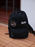 百事（PEPSI）雙肩包女大容量旅行背包男初中生高中大學(xué)生書(shū)包時(shí)尚感電腦包 黑色 曬單實(shí)拍圖