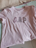 GAP女裝2025春季新款純棉發(fā)泡膠印logo短袖T恤常規(guī)休閑上衣727460 淡粉色 L (170/88A) 亞洲尺碼 曬單實(shí)拍圖