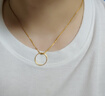 中國(guó)黃金（CHINA GOLD）足金戒指女碎碎冰戒指黃金固口素圈指環(huán)七夕情人節(jié)禮物送女友老婆 碎碎冰戒指 圈號(hào)12 1g 曬單實(shí)拍圖