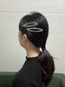 晚瑤韓版水鉆劉海發(fā)夾女前額碎發(fā)側邊夾后腦勺整理發(fā)卡子bb夾一字夾子 香檳色水鉆發(fā)夾【2只】8cm 曬單實(shí)拍圖