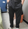 薩拉維夫休閑褲男2025新款松緊腰垂墜感闊腿褲子直筒寬松長(zhǎng)褲 黑色-款 常規(guī) S 110-115斤 曬單實(shí)拍圖