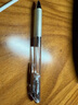 派通（Pentel）0.5mm按動中性筆 速干水筆彩色透明桿針管簽字筆考試辦公用 BLN75TL 黑色筆芯 10支/盒 曬單實拍圖