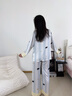熱妒睡衣女春秋季冰絲長(zhǎng)袖長(zhǎng)褲大碼可愛貓咪可外穿帶胸墊一體套裝 53390（帶胸墊） L 165（L）體重105-125斤 曬單實(shí)拍圖