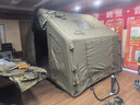 軍鑫科技Coody8平軍旅風(fēng)野營(yíng)過(guò)夜充氣帳篷戶(hù)外露營(yíng)3-4人黑膠天幕一室一廳 coody8㎡主帳 軍綠色 曬單實(shí)拍圖