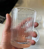 青蘋果無鉛玻璃水杯 豎紋漱口杯茶杯牛奶杯啤酒杯6只裝 飲料杯 曬單實(shí)拍圖