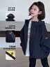 圖圖小象兒童沖鋒衣女童防水外套大童戶(hù)外登山服 藏青色 130身高約130cm 曬單實(shí)拍圖