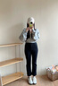 美麗衣櫥（BEAUTIFUL WARDROBE）純色簡(jiǎn)約女式牛仔褲2025秋季小個(gè)子休閑百搭九分直筒褲子女 曬單實(shí)拍圖
