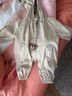 G.DUCKKIDS童裝嬰兒連體衣春秋新生兒衣服寶寶春裝小熊爬爬服外套12幼兒哈衣 咖色 80cm 建議6-9個月14-20斤cm 曬單實拍圖