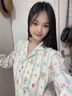 JIOESC睡衣女款春秋季帶胸墊2025新款長(cháng)袖可愛(ài)卡通云朵棉家居服兩件套 i5301【不帶胸墊款】 L 【推薦100-120斤】 曬單實(shí)拍圖
