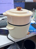 小澤熊電煮鍋多功能蒸煮煎炒一體電熱鍋宿舍學(xué)生煮面鍋家用電火鍋一鍋多用途電炒鍋炒菜不粘鍋插電小電鍋 3L 圓鍋蒸籠款（鍋深9.5CM）【適合1-3人】 曬單實拍圖