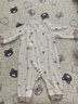 巴拉巴拉童裝嬰兒連體衣新生兒寶寶包屁衣服男女童冬裝爬行服加厚保暖軟萌 灰咖小熊00312 80cm 曬單實拍圖