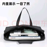得力(deli)加寬立體辦公手提袋/會(huì)議包/事務(wù)包/文件包/商務(wù)拉鏈袋電腦公文包男 黑色  曬單實(shí)拍圖