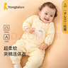 童泰秋冬1-18月嬰兒衣服男女側(cè)開(kāi)連體衣TS33D613-DS 黃色 80cm 曬單實(shí)拍圖