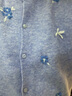 茵曼2025秋冬女裝新款甜美刺繡花朵蝴蝶結毛衣溫柔風(fēng)針織衫開(kāi)衫 淺紫色 L 曬單實(shí)拍圖