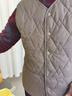 皮爾卡丹（pierre cardin）洋氣媽媽輕薄羽絨棉服馬甲中老年女士寬松保暖外穿坎肩背心年輕 咖色 5XL (建 議125-140斤) 曬單實(shí)拍圖