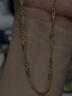 謝瑞麟黃金項鏈女水波鏈素鏈足金m扣素鏈送女友老婆中秋節生日禮物計價(jià) 足金水波鏈素鏈約2.3克 曬單實(shí)拍圖