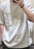 無(wú)印良品（MUJI）男式 防紫外線(xiàn) 涼感寬版短袖T恤 男士t恤打底衫涼感物語(yǔ) 硬核防曬 淺灰色 M （170/92A） 曬單實(shí)拍圖