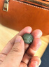 豆蔻時(shí)光和田玉散珠配珠DIY款文玩配件湖水綠貔貅圓珠單珠16mm 曬單實(shí)拍圖