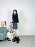 卓詩(shī)尼美拉德短靴女2025秋冬季新款棕色增高馬丁靴子女單靴褲管靴堆堆靴 棕色 【5cm單里款】 37 曬單實(shí)拍圖