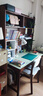 花王書(shū)桌書(shū)柜書(shū)架一體組合實(shí)木電腦桌臥室兒童學(xué)習桌2018#1.2m桌+書(shū)椅 曬單實(shí)拍圖