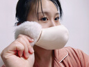 JCZS德國品牌保暖口罩秋冬季防風(fēng)防寒純棉護耳口罩一體男女款澳絨保暖 粉紅色 曬單實(shí)拍圖