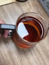 玻璃杯水杯泡茶杯耐高溫辦公室家用主人茶水杯馬克杯咖啡杯帶把手 【透明色】木語(yǔ)單杯400ml1只 曬單實(shí)拍圖