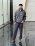 森馬（Semir）休閑褲男發(fā)熱抑菌針織衛褲寬松直筒褲25冬長(cháng)褲子百搭109725127104 曬單實(shí)拍圖