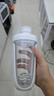 貝瑟斯搖搖杯運動(dòng)健身水杯蛋白粉攪拌杯奶昔杯子代餐杯瑤瑤杯680ML白色 曬單實(shí)拍圖