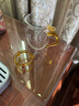 綠昌明玻璃公道杯帶茶漏三件套大號(hào)茶濾分茶器加厚耐熱玻璃茶濾茶具套裝 茶濾 + 金色手柄公道杯350ml 曬單實(shí)拍圖