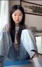 新款迷你銀杏葉手持鏡圓形手柄鏡高清化妝鏡塑料小鏡子女生發(fā)飾 手柄鏡北歐藍 1個(gè) 曬單實(shí)拍圖
