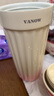 Vanow Kids保溫咖啡杯男女士高顏值隨行陶瓷內(nèi)膽吸管水杯學(xué)生高檔水杯子 曬單實(shí)拍圖