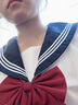 斤慕日系jk制服套裝裙子基礎款水手服短裙套裝中間服學(xué)生百褶裙夏季 短袖制服三件套M【深藍】 曬單實(shí)拍圖