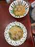 億嘉 陶瓷面碗家用大容量碗具湯碗牛肉碗拉面碗斗笠碗 芊草8英寸4只裝 曬單實(shí)拍圖