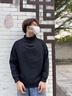 真維斯衛衣男半高領(lǐng)潮牌加絨春秋款男款衣服秋季2025新款重磅大碼黑色潮 黑色 XL 適合145-160斤 曬單實(shí)拍圖