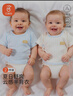 貝瑞加（Babyprints）嬰兒上衣2件裝初生男女寶寶半背衣短袖夏裝純棉柔軟內衣 藍59 曬單實(shí)拍圖
