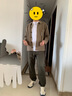 優(yōu)衣庫男裝/男女同款羅紋襯衫式針織開(kāi)衫毛衣毛衫外套通勤478550 32 深米色 L /175/100A 曬單實(shí)拍圖