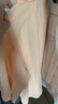 無(wú)印良品（MUJI）女式 涼感 襯衫領(lǐng)短袖襯衫女士襯衣女裝25年夏季上衣 淺橙色條紋 M (160/84A) 曬單實(shí)拍圖
