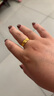 卡鉑亞 黃金戒指女 足金999麥穗戒指穗穗平安對戒結婚指環(huán)送女友送老婆 3.28克 面寬約5mm 曬單實(shí)拍圖