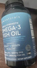 Viva Naturals花少同款美國進(jìn)口深海魚(yú)油高含量omega-3歐米伽3軟膠囊180粒*2瓶 曬單實(shí)拍圖