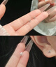迪后（Dirholl）S999足銀星期耳釘女玫瑰禮盒套裝耳飾品生日中秋節禮物送女友老婆 永恒愛(ài)戀星期耳釘 曬單實(shí)拍圖