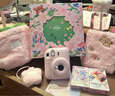 INSTAX富士instax立拍立得 一次成像相機 mini12精美禮盒 櫻花寶貝 含10張fafa花邊相紙 曬單實(shí)拍圖