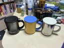 特美刻（TOMIC）純鈦馬克杯咖啡杯辦公室桌面水杯子帶濾網(wǎng)泡茶杯高檔待客茶杯子 一整套3個(gè) 曬單實(shí)拍圖