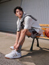 adidas ENTRAP美式校園風(fēng)低幫運(yùn)動(dòng)板鞋少年感復(fù)古籃球鞋阿迪達(dá)斯 白/金色   37 曬單實(shí)拍圖