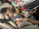 貝倍適（BAYBETSS）兒童安全座椅汽車用0-4-12歲寶寶360度旋轉(zhuǎn)嬰兒車載坐椅ISOFIX 米灰色【遮陽棚+上拉帶+側(cè)保護(hù)】 曬單實(shí)拍圖