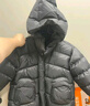 Q21兒童鵝絨羽絨服加厚保暖90絨子蓬松輕盈男女童三防新年拜年服 炭黑色 120 曬單實(shí)拍圖