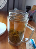 富光雙層玻璃杯透明茶杯辦公杯把手大容量男高硼硅水杯子生日送禮物 本色 560ml【加厚杯底】 曬單實(shí)拍圖