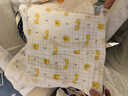 潔麗雅毛巾純棉A類兒童毛巾洗臉紗布巾4條裝口水巾兒童寶寶洗臉方巾 曬單實(shí)拍圖