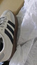 adidas「T頭鞋」BARREDA板鞋德訓(xùn)鞋男女阿迪達斯輕運動 灰色/黑色/樹脂黃   42 曬單實拍圖