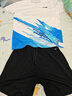 李寧T恤短褲套裝男女同款速干涼爽比賽服AATT021 標準白-4 XL 曬單實(shí)拍圖