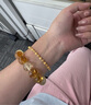 周大生復購補貼黃金手鏈女足金光砂金珠鏈手串砂面七夕禮物送女友 6.13g 曬單實拍圖